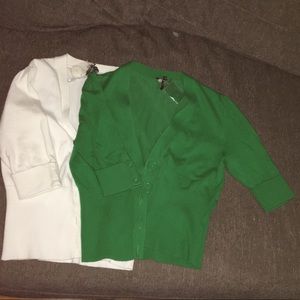 Bundle of two 3/4 sleeve cardigans